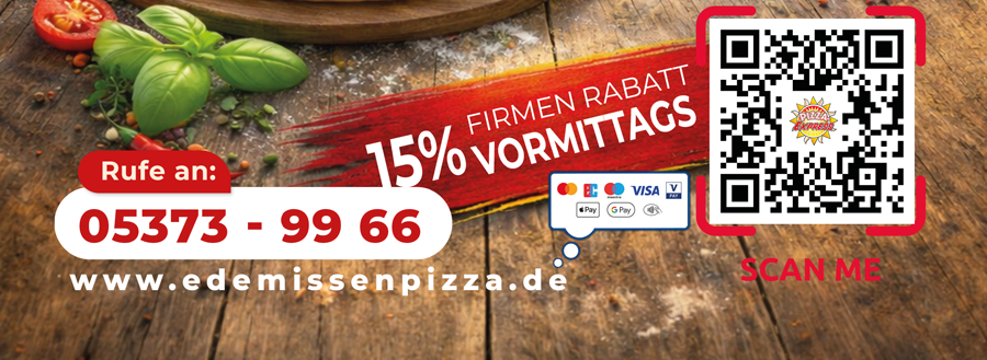 Pizza Express Edemissen - QR-Code Pizza Express Edemissen - QR-Code